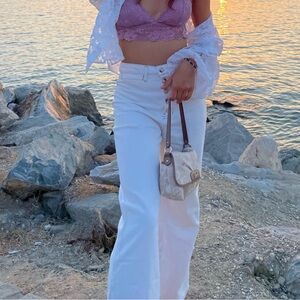 WHITE REFORMATION JEANS